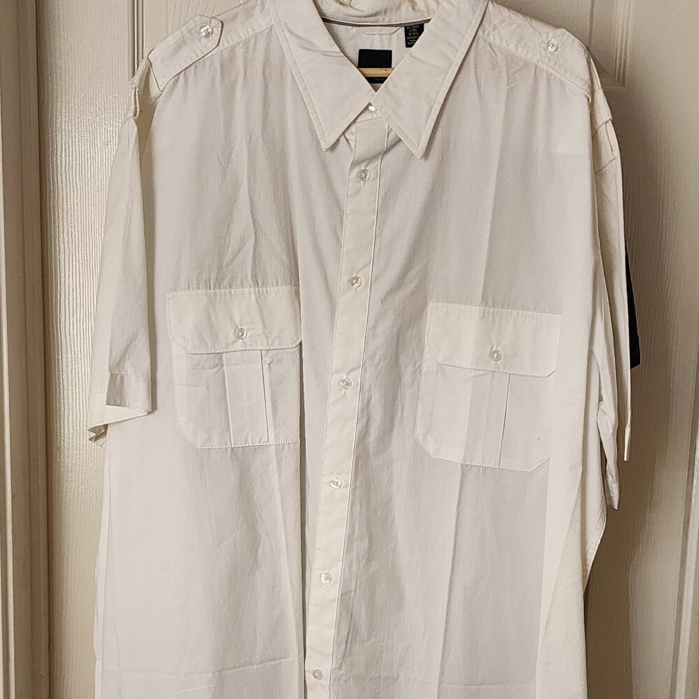Men's Casual Button-Up Shirt with Shoulder Straps